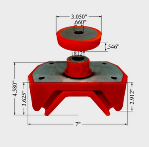 International Prostar Rear Motor Mount Kit Poly Replaces OEM 3613279C4